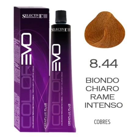 EVO 8.44 RUBIO CLARO COBRE INTENSO 100gr