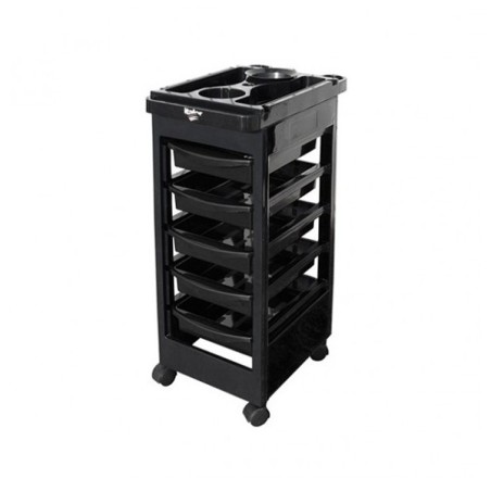 CARRITO AUXILIAR MULTIFUNCIONAL CHLOE NEGRO BIFULL