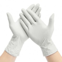 CAJA 100 GUANTES LATEX BLANCO T/M