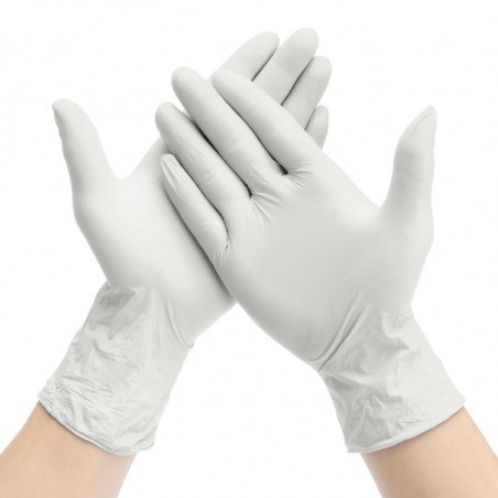 CAJA 100 GUANTES LATEX BLANCO T/M