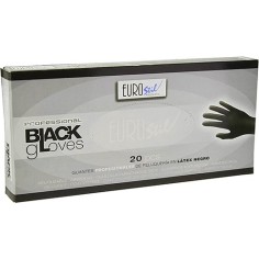 CAJA 20 GUANTES LATEX NEGROS T/S