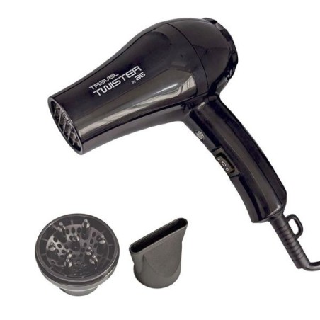 SECADOR DE VIAJE TRAVEL TWISTER 1000W NEGRO