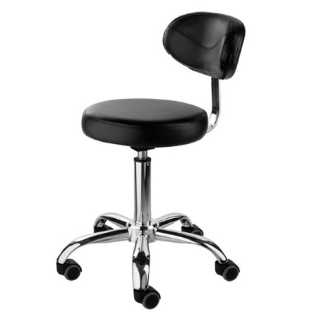 SILLA NEGRA CON RESPALDO Y REGULACION Ref. 03937/50