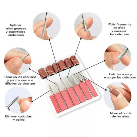 ACCESORIOS BROCAS TORNO DE UÑAS (Caja Grande)